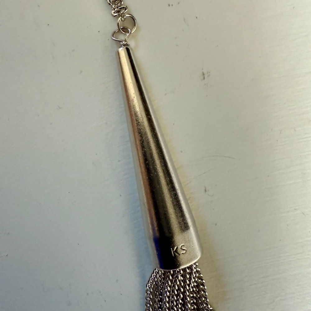 Kendra Scott Silver Phara lariat Necklace - Picture 4 of 4
